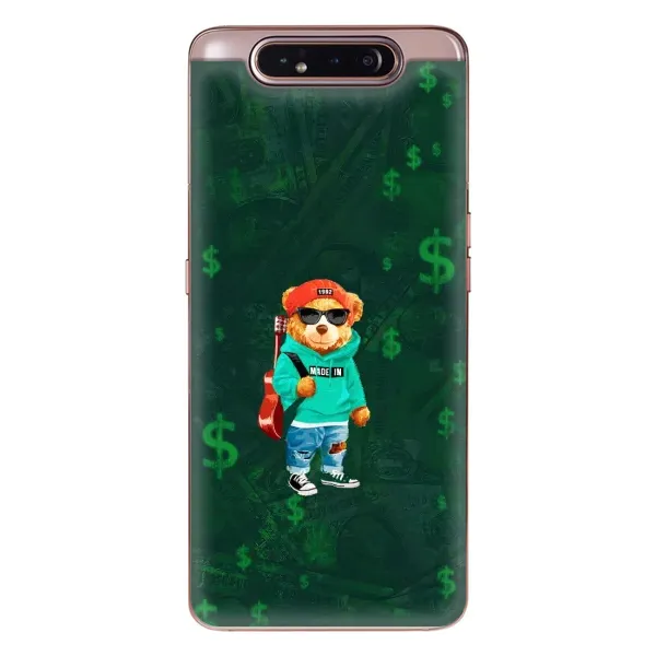 Чехол с рисунком «Крутой Тедди» для Samsung Galaxy a80 2019 ( A805F ) Чехол с рисунком «Крутой Тедди» для Samsung Galaxy a80 2019 ( A805F )