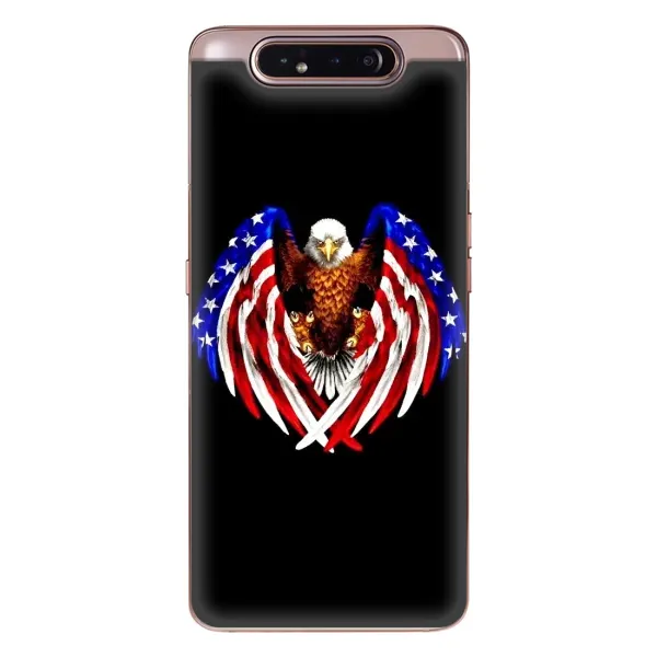 Чехол с рисунком «Крылья США» для Samsung Galaxy a80 2019 ( A805F ) Чехол с рисунком «Крылья США» для Samsung Galaxy a80 2019 ( A805F )