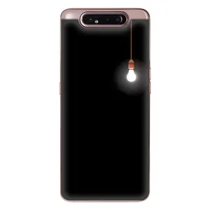 Чехол с картинками на черном фоне для Samsung Galaxy a80 2019 ( A805F ) (Лампочка)