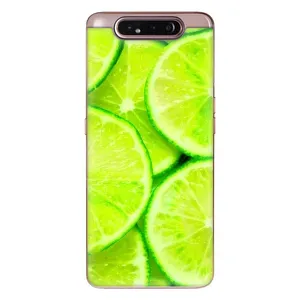 Чехол с изображением вкусной еды для Samsung Galaxy a80 2019 ( A805F ) (Лайм)