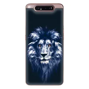 Чехол с картинкой на Samsung Galaxy a80 2019 ( A805F ) (Лев - синий)
