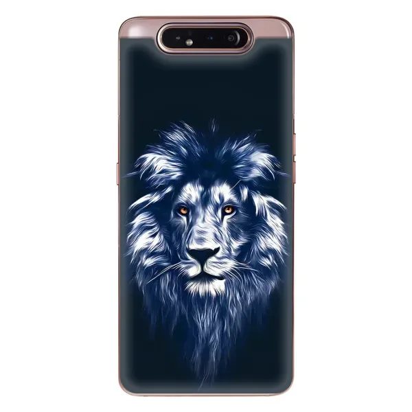 Чехол с рисунком «Лев - синий» для Samsung Galaxy a80 2019 ( A805F ) Чехол с рисунком «Лев - синий» для Samsung Galaxy a80 2019 ( A805F )