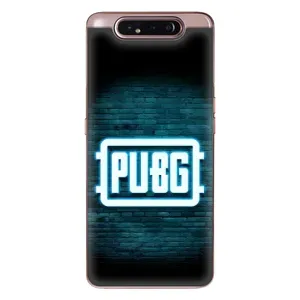 Чехол (TPU) с картинкой "Лого Пабг" на Самсунг Гелекси А80 (Лого PUBG)