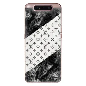 Чохол Стиль Louis Vuitton на Samsung Galaxy a80 2019 ( A805F ) (LV на білому)