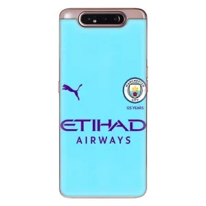 Силиконовые Чехлы принт Футбол на Samsung Galaxy a80 2019 ( A805F ) (Man City)