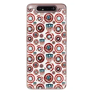 Чехол с Щитом Капитана Америки на Samsung Galaxy a80 2019 ( A805F ) (Марвел щиты)