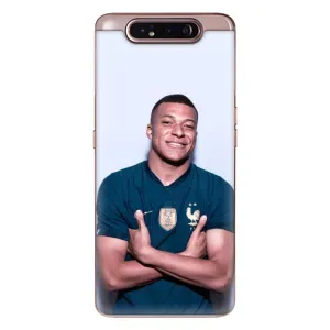 Чехол (TPU) с Футболистом на Samsung Galaxy a80 2019 ( A805F ) (Мбаппешичка)