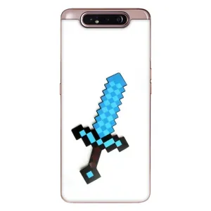 Чехлы для Samsung Galaxy a80 2019 ( A805F ) (Персонажи Майн Крафт) (Меч)