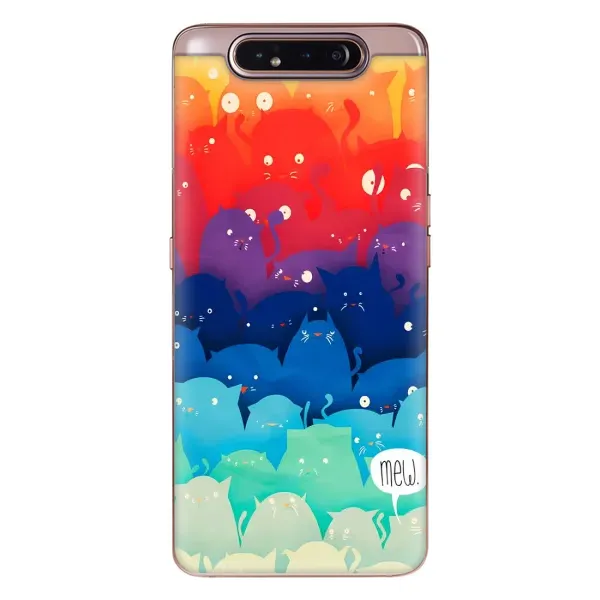 Чехол с рисунком «Mew» для Samsung Galaxy a80 2019 ( A805F )