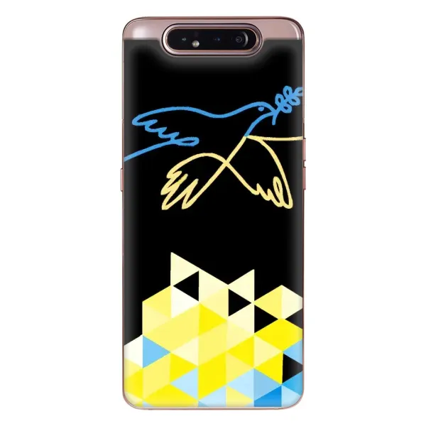 Чехол с рисунком «Мир для Украины» для Samsung Galaxy a80 2019 ( A805F ) Чехол с рисунком «Мир для Украины» для Samsung Galaxy a80 2019 ( A805F )