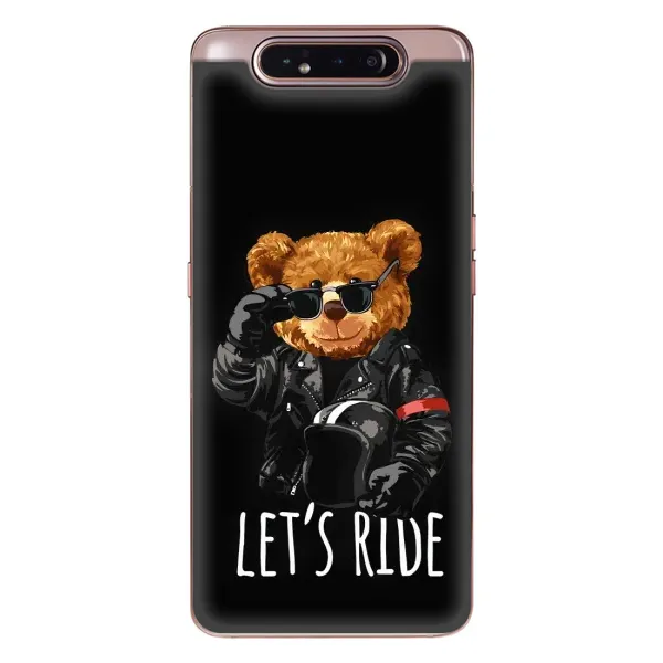 Чехол с рисунком «Модный Мишка» для Samsung Galaxy a80 2019 ( A805F ) Чехол с рисунком «Модный Мишка» для Samsung Galaxy a80 2019 ( A805F )