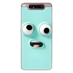 Силиконовые Чехлы (смешные стикеры) для Samsung Galaxy a80 2019 ( A805F ) (Забавное мятное лицо)