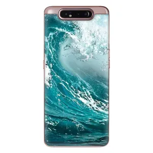 Летний Чехол на Samsung Galaxy a80 2019 ( A805F ) (Морская волна)