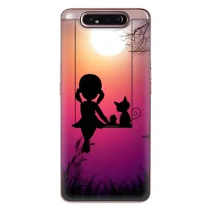 Дівчачий Чохол для Samsung Galaxy a80 2019 ( A805F ) (На гойдалці)