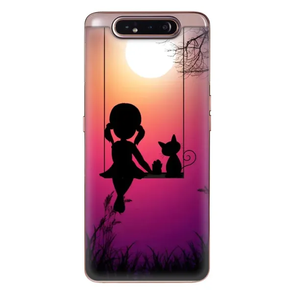 Чехол с рисунком «На качели» для Samsung Galaxy a80 2019 ( A805F ) Чехол с рисунком «На качели» для Samsung Galaxy a80 2019 ( A805F )