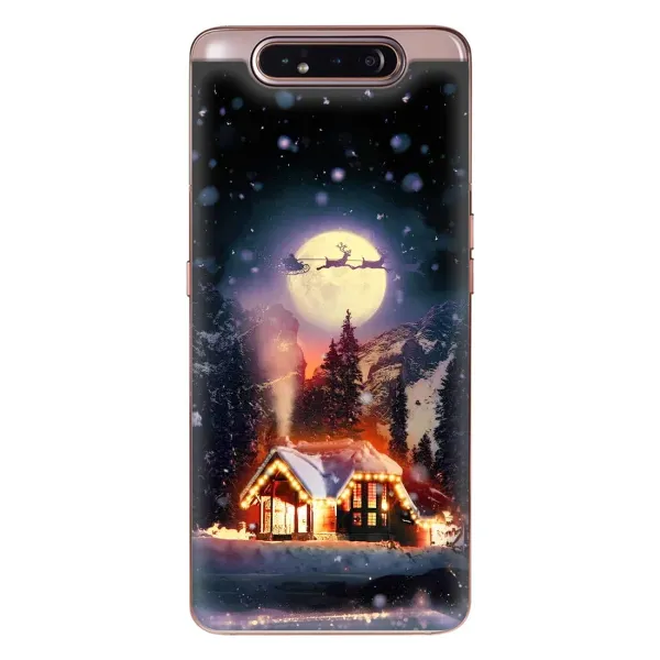 Чехол с рисунком «Настроение зимнее» для Samsung Galaxy a80 2019 ( A805F ) Чехол с рисунком «Настроение зимнее» для Samsung Galaxy a80 2019 ( A805F )