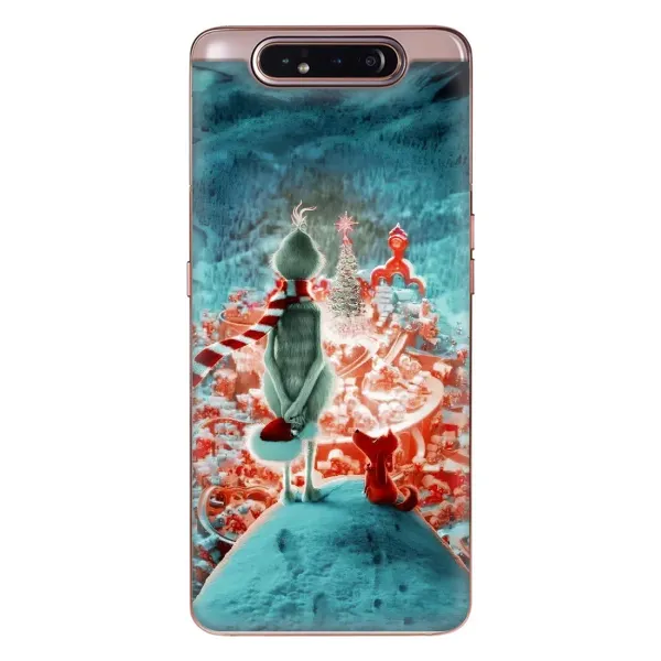 Чехол с рисунком «Новогодний Гринч» для Samsung Galaxy a80 2019 ( A805F ) Чехол с рисунком «Новогодний Гринч» для Samsung Galaxy a80 2019 ( A805F )
