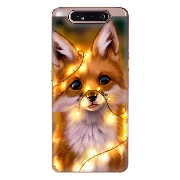 Чехол с рисунком «Новогодний лисенок» для Samsung Galaxy a80 2019 ( A805F ) Чехол с рисунком «Новогодний лисенок» для Samsung Galaxy a80 2019 ( A805F )