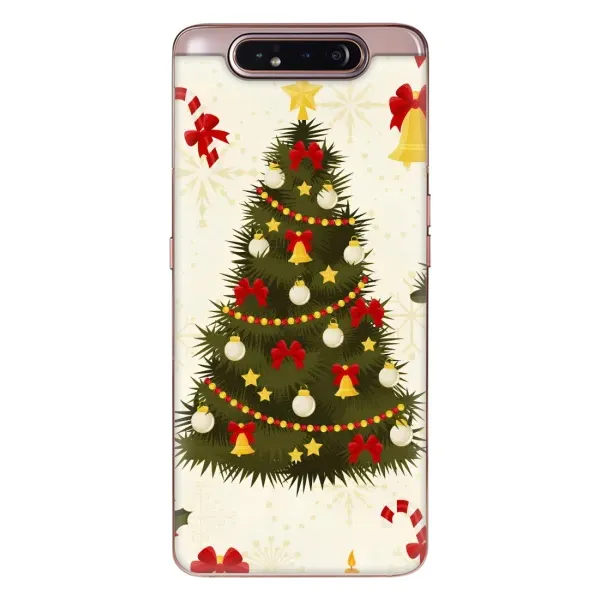 Чехол с рисунком «Новогодний принт» для Samsung Galaxy a80 2019 ( A805F ) Чехол с рисунком «Новогодний принт» для Samsung Galaxy a80 2019 ( A805F )