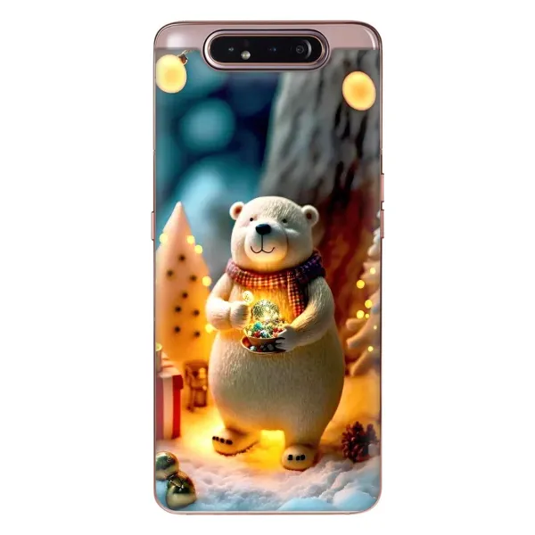 Чехол с рисунком «Новогодний ведмеженок» для Samsung Galaxy a80 2019 ( A805F ) Чехол с рисунком «Новогодний ведмеженок» для Samsung Galaxy a80 2019 ( A805F )