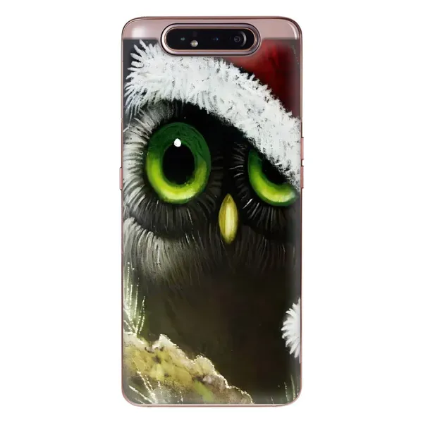 Чехол с рисунком «Новогодняя Сова» для Samsung Galaxy a80 2019 ( A805F )