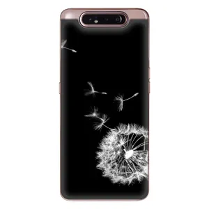Силіконовий Чохол з кульбабками на Samsung Galaxy a80 2019 ( A805F ) (Кульбабка на чорному)