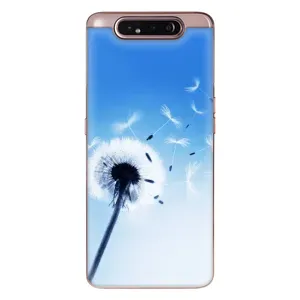 Силіконовий Чохол з кульбабками на Samsung Galaxy a80 2019 ( A805F ) (Кульбабка на блакитному)