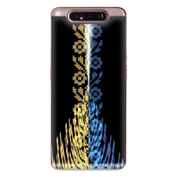 Чехол с рисунком «Патриотическая вышиванка» для Samsung Galaxy a80 2019 ( A805F ) Чехол с рисунком «Патриотическая вышиванка» для Samsung Galaxy a80 2019 ( A805F )