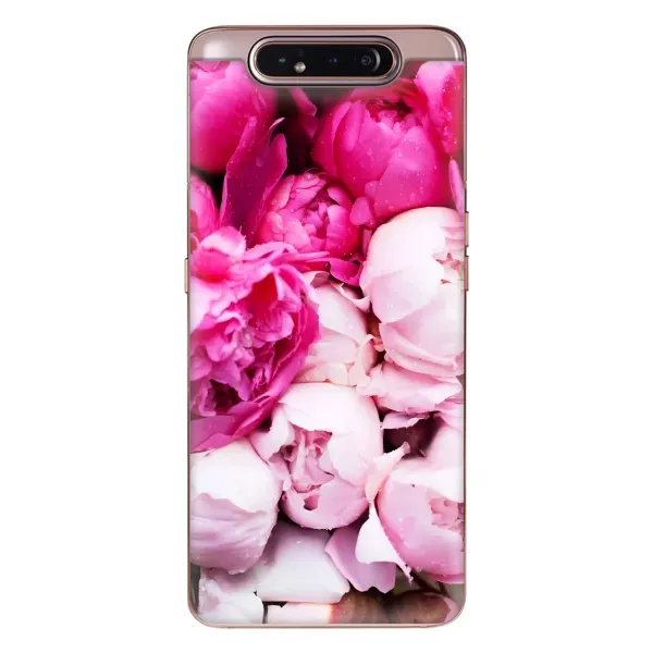 Чехол с рисунком «Пионы» для Samsung Galaxy a80 2019 ( A805F ) Чехол с рисунком «Пионы» для Samsung Galaxy a80 2019 ( A805F )