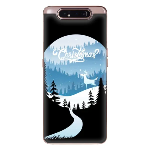 Чехол с рисунком «Рождественский Олень» для Samsung Galaxy a80 2019 ( A805F ) Чехол с рисунком «Рождественский Олень» для Samsung Galaxy a80 2019 ( A805F )
