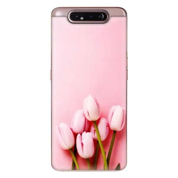 Чехол с рисунком «Розовые тюльпаны» для Samsung Galaxy a80 2019 ( A805F ) Чехол с рисунком «Розовые тюльпаны» для Samsung Galaxy a80 2019 ( A805F )