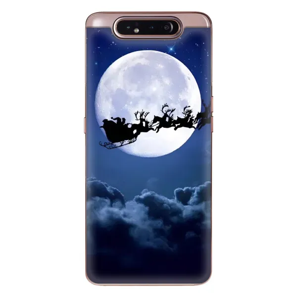 Чехол с рисунком «Санта - луна» для Samsung Galaxy a80 2019 ( A805F ) Чехол с рисунком «Санта - луна» для Samsung Galaxy a80 2019 ( A805F )