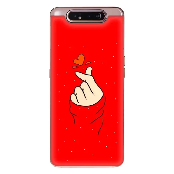 Чохол з малюнком «Сердечко на червоному» для Samsung Galaxy a80 2019 ( A805F ) Чохол з малюнком «Сердечко на червоному» для Samsung Galaxy a80 2019 ( A805F )