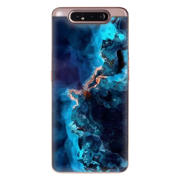 Чехол с рисунком «Синий мрамор» для Samsung Galaxy a80 2019 ( A805F ) Чехол с рисунком «Синий мрамор» для Samsung Galaxy a80 2019 ( A805F )