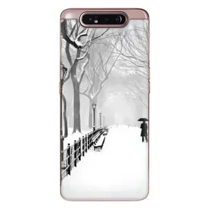 Чехлы на Новый Год Samsung Galaxy a80 2019 ( A805F ) (Снегом замело)