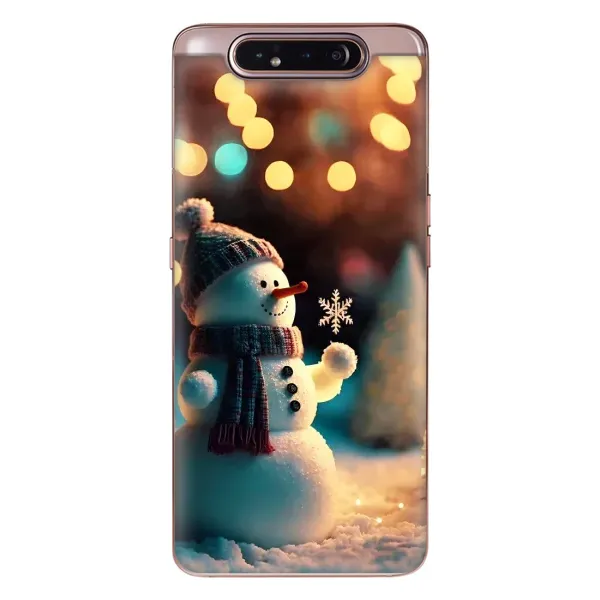 Чехол с рисунком «Снеговик праздничный» для Samsung Galaxy a80 2019 ( A805F ) Чехол с рисунком «Снеговик праздничный» для Samsung Galaxy a80 2019 ( A805F )