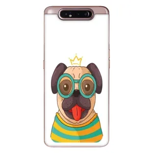 Бампер для Samsung Galaxy a80 2019 ( A805F ) с картинкой "Песики" (Собака Король)