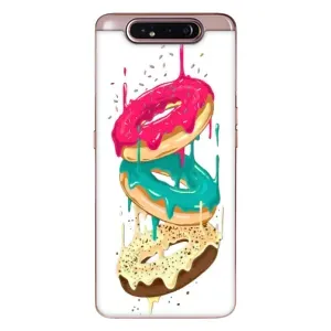 Чехол с изображением вкусной еды для Samsung Galaxy a80 2019 ( A805F ) (Сочные пончики)