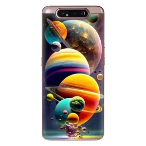 Чохол (ТПУ) з планетами на Samsung Galaxy a80 2019 ( A805F ) (Сонячна система)