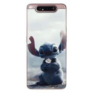 Чохол з малюнком Стіч для Samsung Galaxy a80 2019 ( A805F ) (Стіч з квіткою)