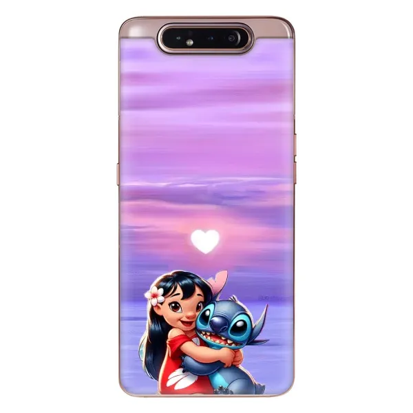 Чехол с рисунком «Стич и Лило» для Samsung Galaxy a80 2019 ( A805F ) Чехол с рисунком «Стич и Лило» для Samsung Galaxy a80 2019 ( A805F )