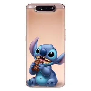 Чохол з малюнком Стіч для Samsung Galaxy a80 2019 ( A805F ) (Стіч з шоколадом)