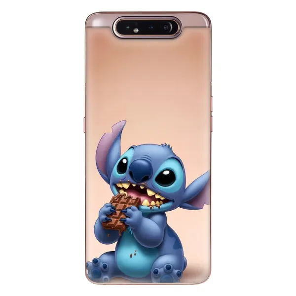Чехол с рисунком «Стич с шоколадом» для Samsung Galaxy a80 2019 ( A805F ) Чехол с рисунком «Стич с шоколадом» для Samsung Galaxy a80 2019 ( A805F )