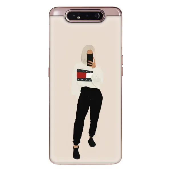Чехол с рисунком «Стильная» для Samsung Galaxy a80 2019 ( A805F ) Чехол с рисунком «Стильная» для Samsung Galaxy a80 2019 ( A805F )