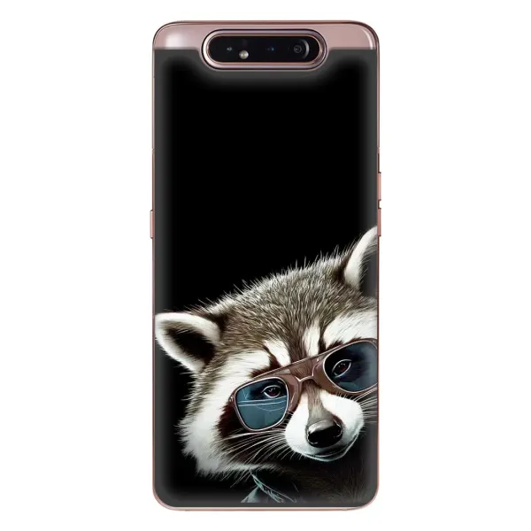 Чехол с рисунком «Стильный Енот» для Samsung Galaxy a80 2019 ( A805F )