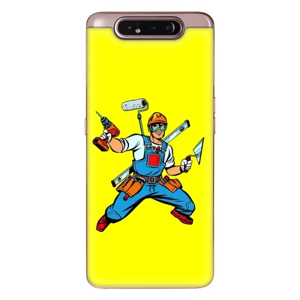 Чехол с рисунком «Строитель» для Samsung Galaxy a80 2019 ( A805F ) Чехол с рисунком «Строитель» для Samsung Galaxy a80 2019 ( A805F )