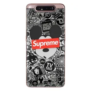 Чехол с Брендами одежды на Самсунг Гелекси А80 (Supreme Маус)