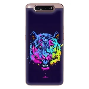 Силиконовый бампер с картинкой животных для Samsung Galaxy a80 2019 ( A805F ) (Тигр-Арт)