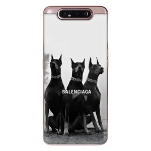 Чехол ДОБЕРМАН для Samsung Galaxy a80 2019 ( A805F ) (Три добермана)