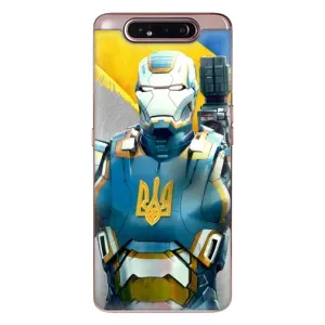 Силиконовый Чехол на Samsung Galaxy a80 2019 ( A805F ) (Я-Украина) (Украинский робокоп)